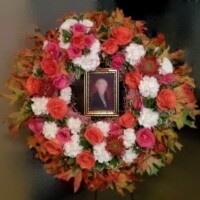 Wreath with small spray