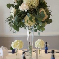 Tall Greenery and Flower Centerpiece Tall Greenery and Flower Centerpiece