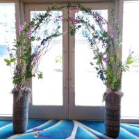 Curly Willow, Greenery & Orchid Arch