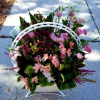 Memorial Basket Floral Spray