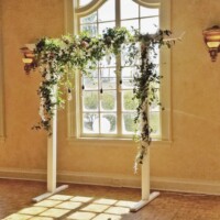Draped Greenery & Flower Arch