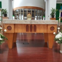 Church alter flowers