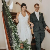 Flower Garland on Bannister