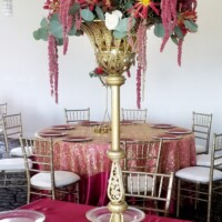 Hanging Amaranthus Tall Centerpiece Hanging Amaranthus Tall Centerpiece