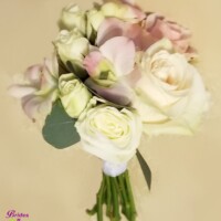Rose and Dendrobium Orchid Mini Bouquet