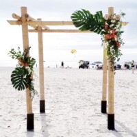 Tropical Beach Wedding Arch