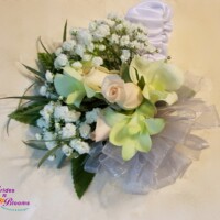 Orchid, Spray Rose, Baby's Breath Corsage