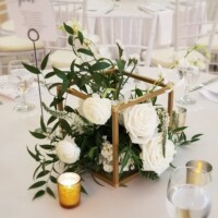Gold Caged Centerpiece Gold Caged Centerpiece