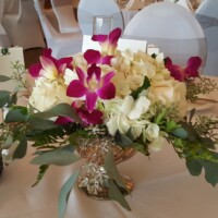 Orchid & Hydrangea with Greenery Orchid & Hydrangea with Greenery