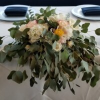 Greenery & Hints of Flowers Sweetheart Table