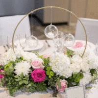 hoop with hanging candles hoop with hanging candles
